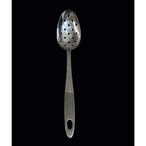 Crate and Barrel 18/10 Stainless Steel Pierced Slotted Spoon Large